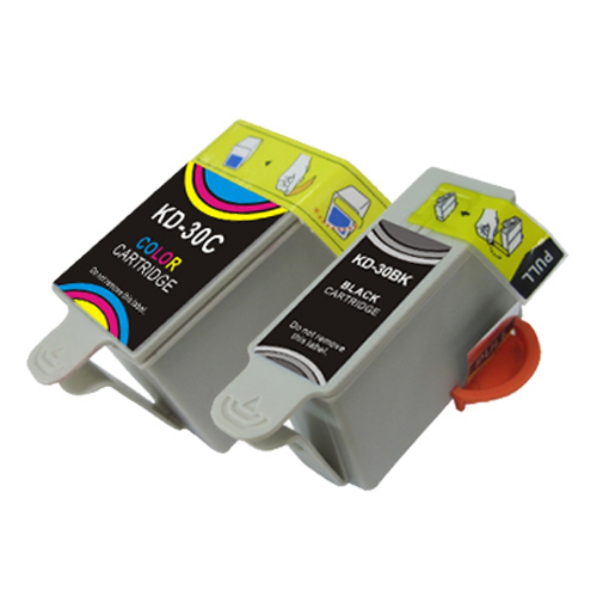 Picture of Value Bundle 1551532, 1341080 (Kodak 30XL BK, Kodak 30XL C) High Yield Black, Color Ink Cartridges (8 pack)